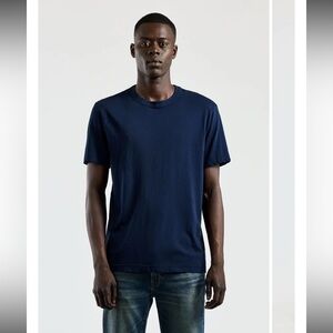 Cotton Citizen Prince Shirt Supima Cotton Crewneck Made in USA Navy Small $125
